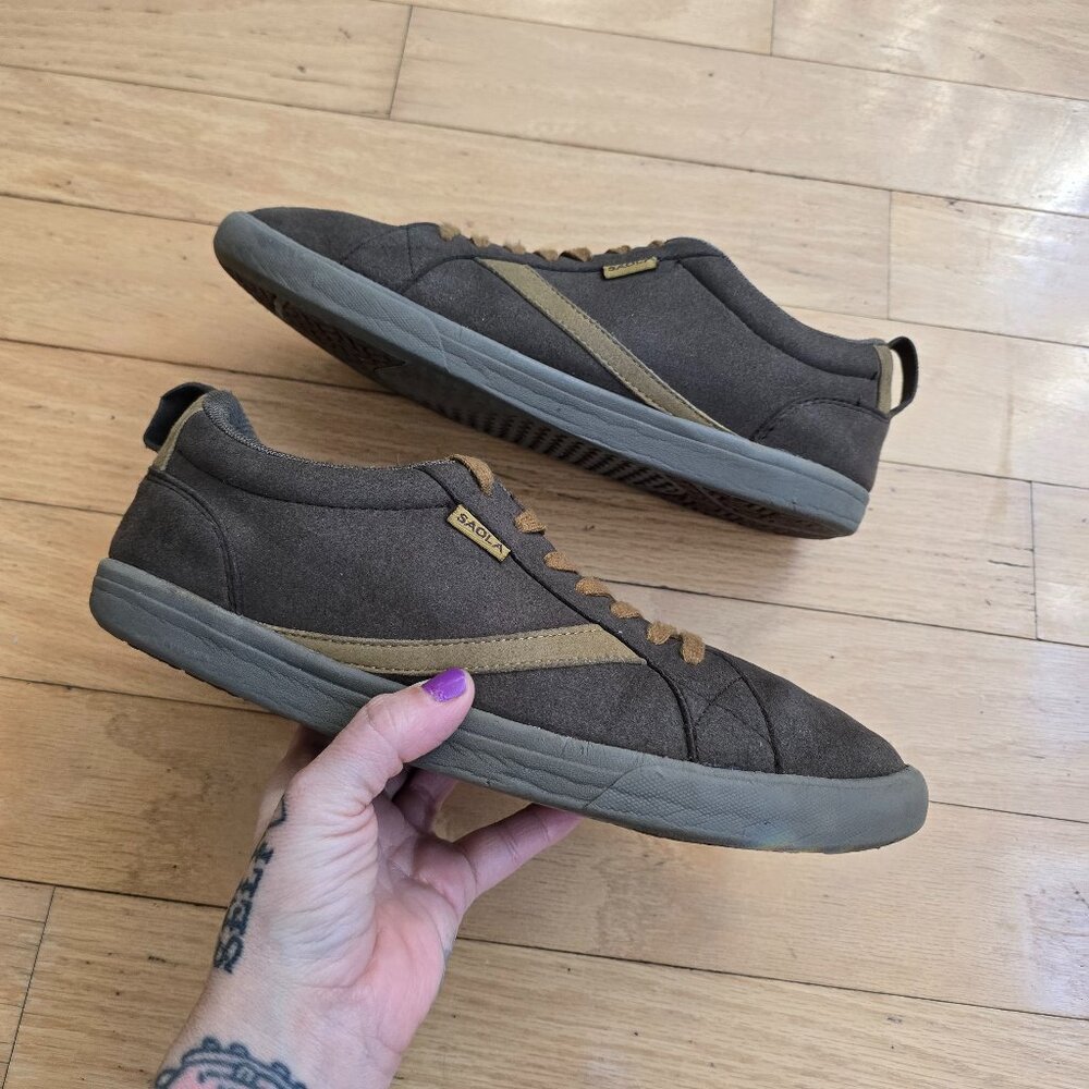 Saola | Cannon brown eco-friendly low-top skater sneakers | MENS 10.5